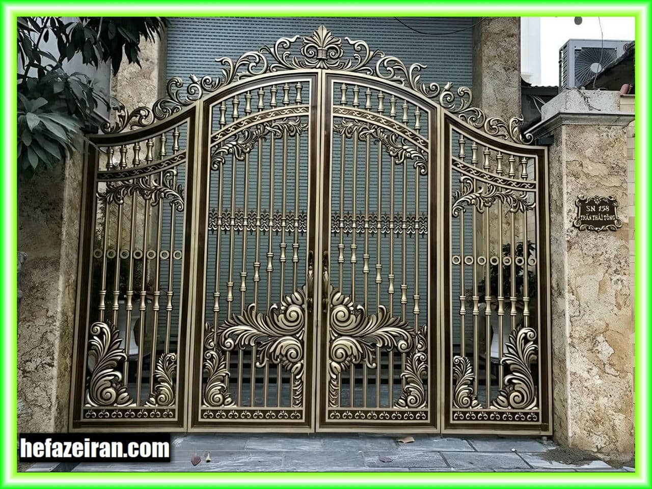 قیمت دربهای حیاط و پارکینگ فرفورژه