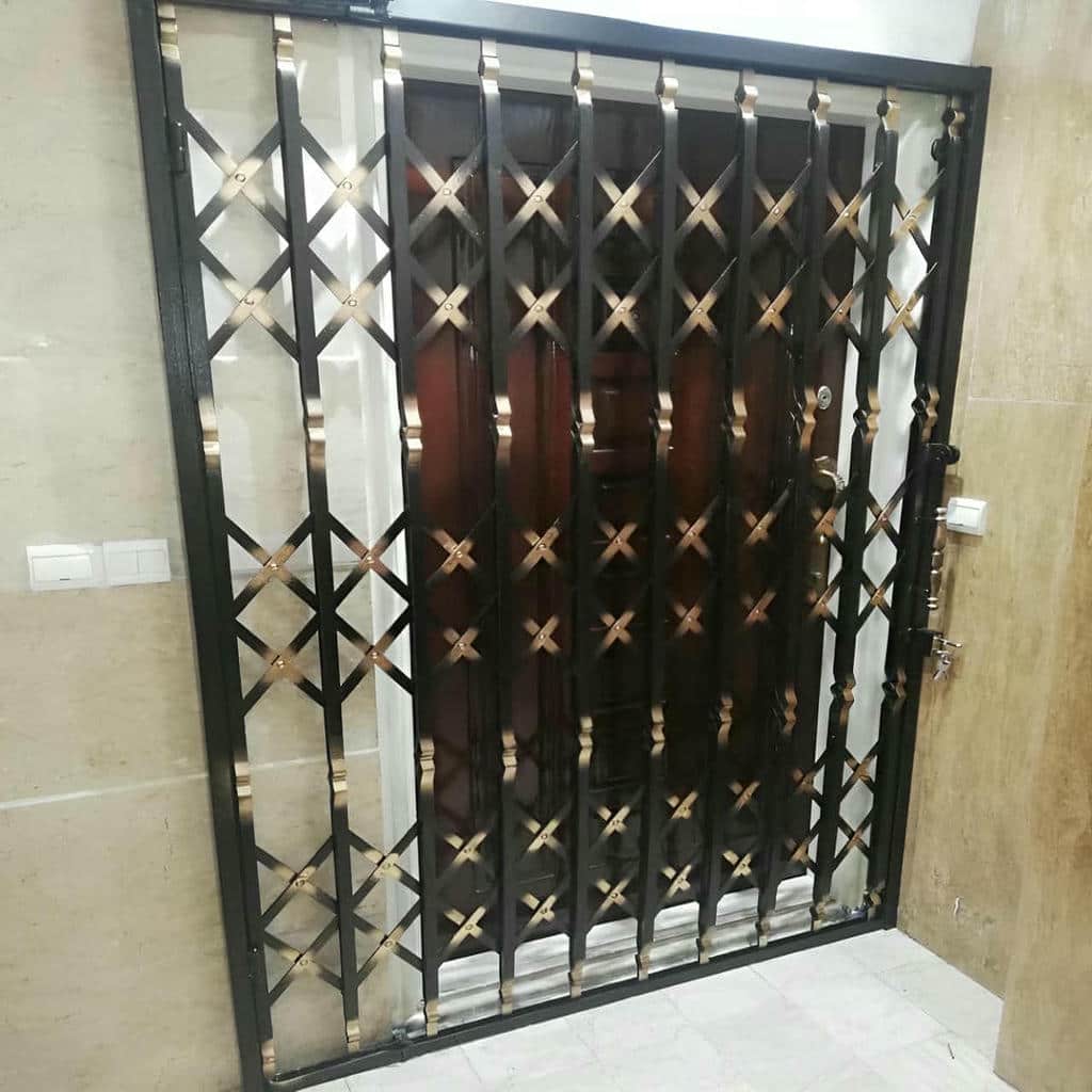 حفاظ ضد سرقت لولایی درب آپارتمان