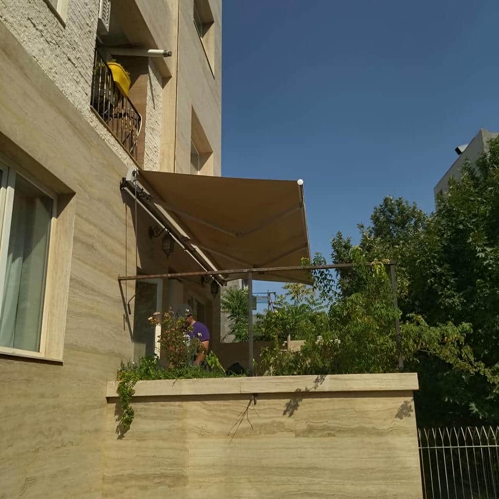 فروش سایبان برقی بازویی اتوماتیک موتوردار در مشهد