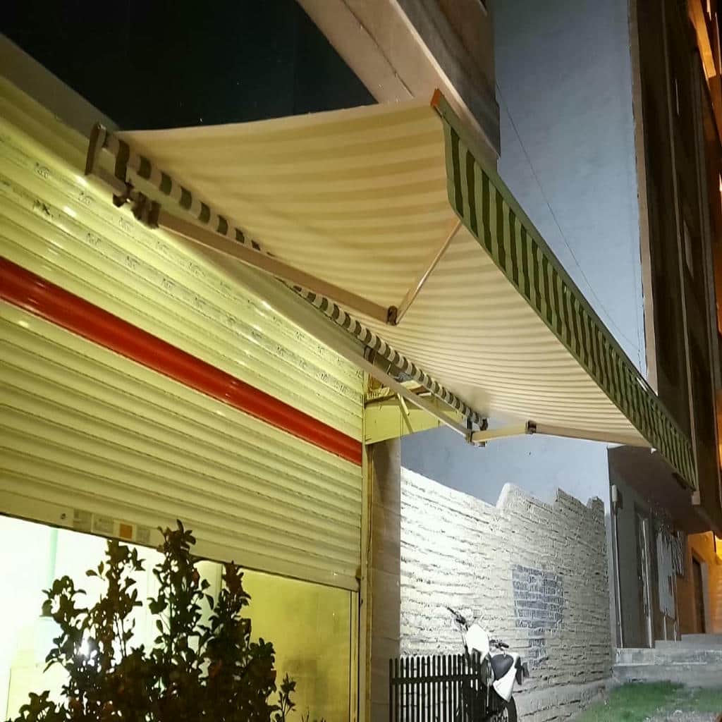 خرید سایبان برقی بازویی اتوماتیک تک بازو در مشهد
