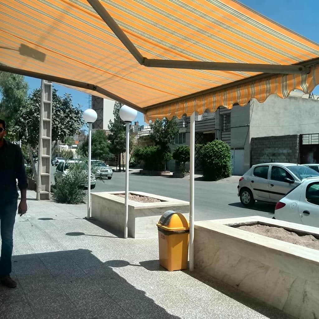 کارخانه سایبان برقی بازویی اتوماتیک ریموتی در رامسر