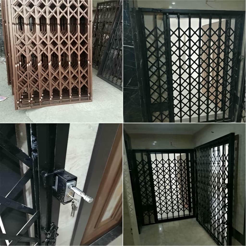 نصب درب آکاردئونی چهارگل در سقز