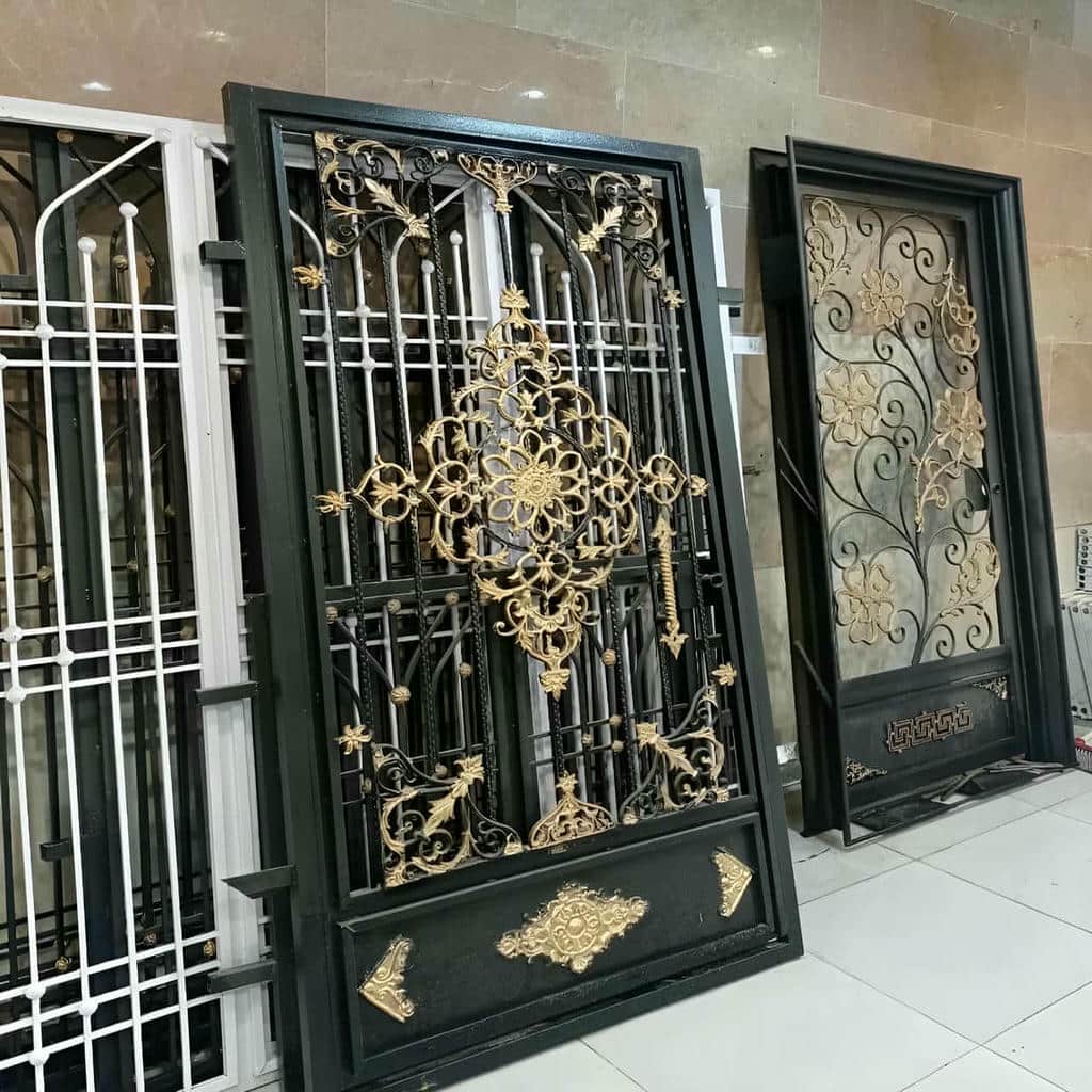 کارخانه درب حیاط رنگ کوره ای در ساری
