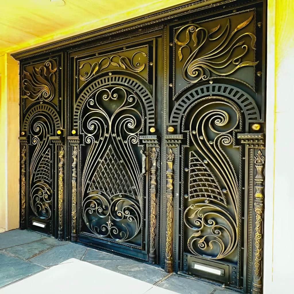 خرید درب حیاط رنگ کوره ای در قائمشهر