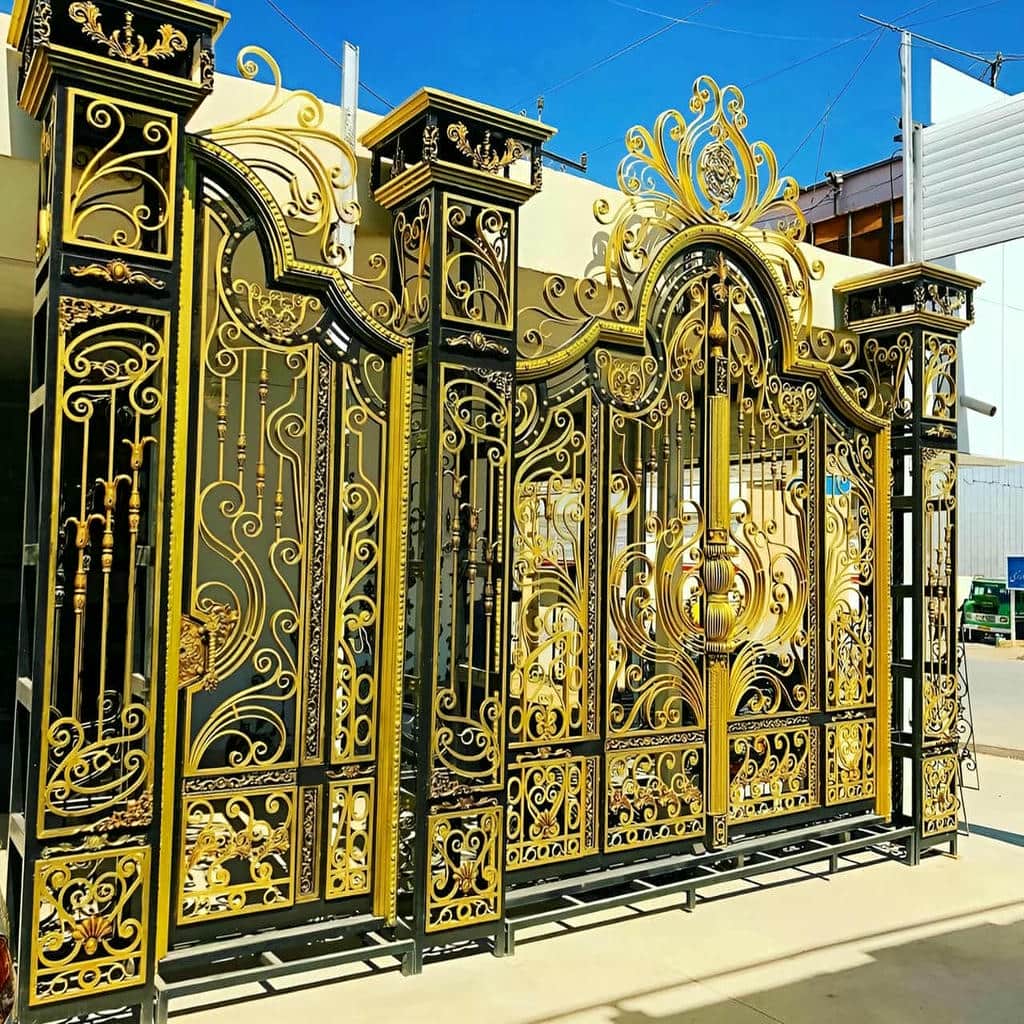 خرید درب حیاط رنگ کوره ای در مشهد