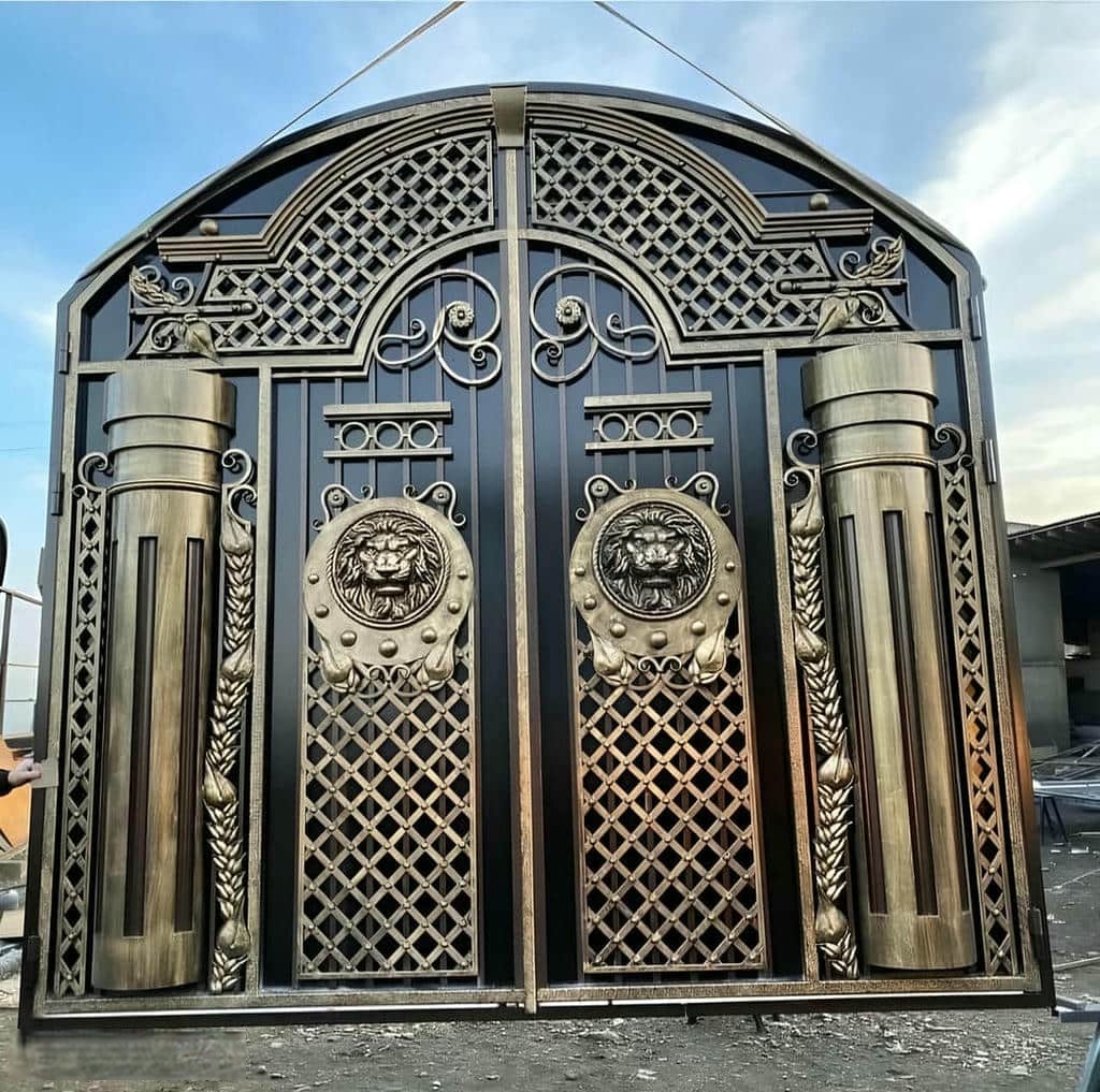 خرید درب حیاط رنگ کوره ای در سنندج