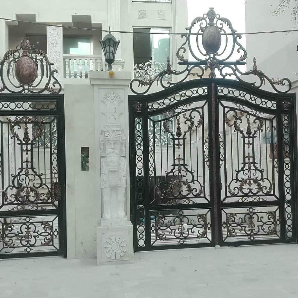 خرید درب حیاط رنگ کوره ای در نیشابور