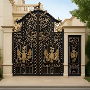 درب حیاط در همدان