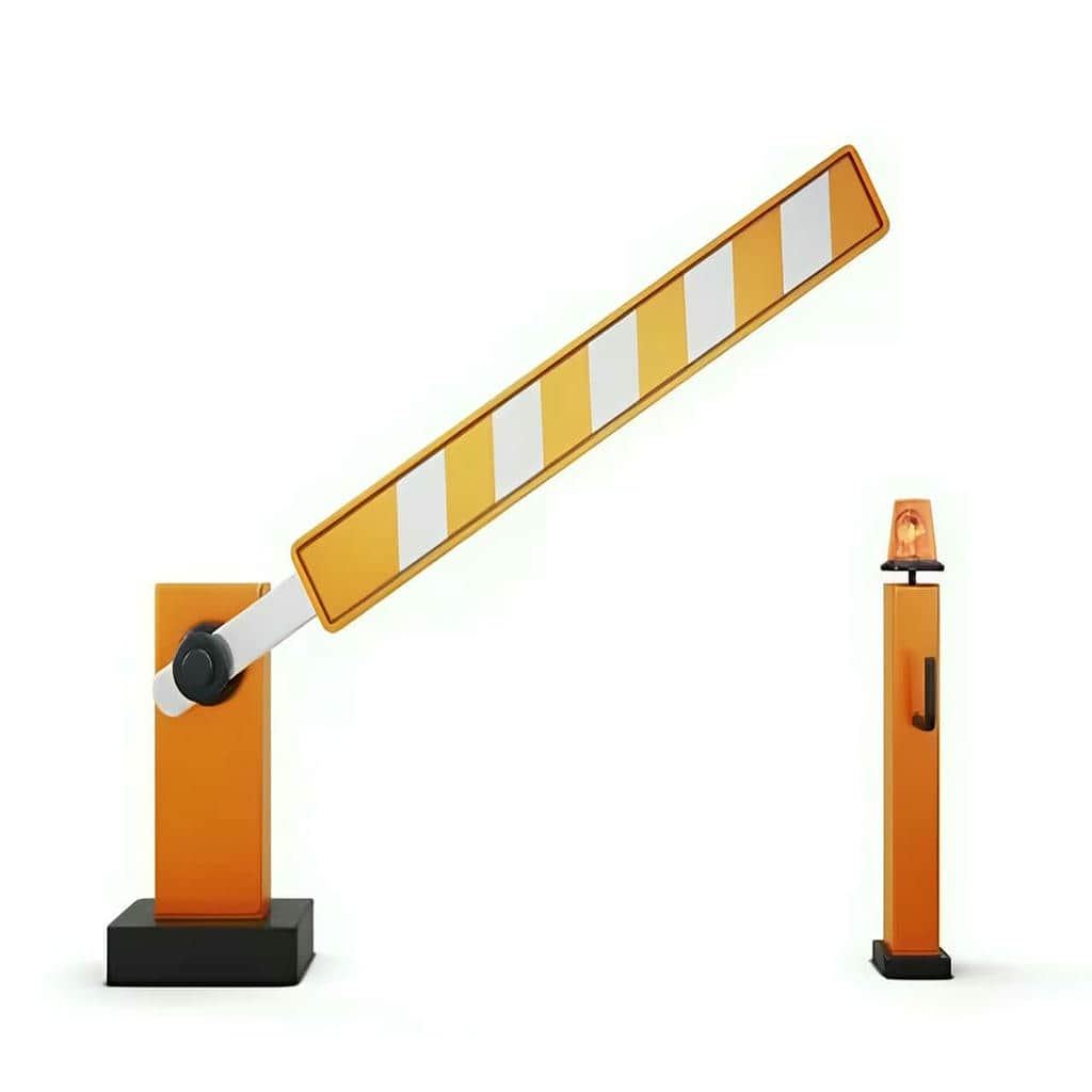 اجرای راهبند بازویی با فونداسیون استاندارد