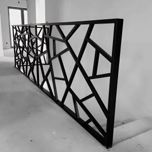 نرده CNC رنگ کوره ای بادوام با برش منظم روی ورق نرده CNC رنگ کوره ای بادوام