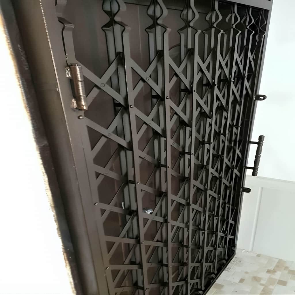 سفارش حفاظ آکاردئونی لوزی تسمه پهن با رنگ کوره‌ای