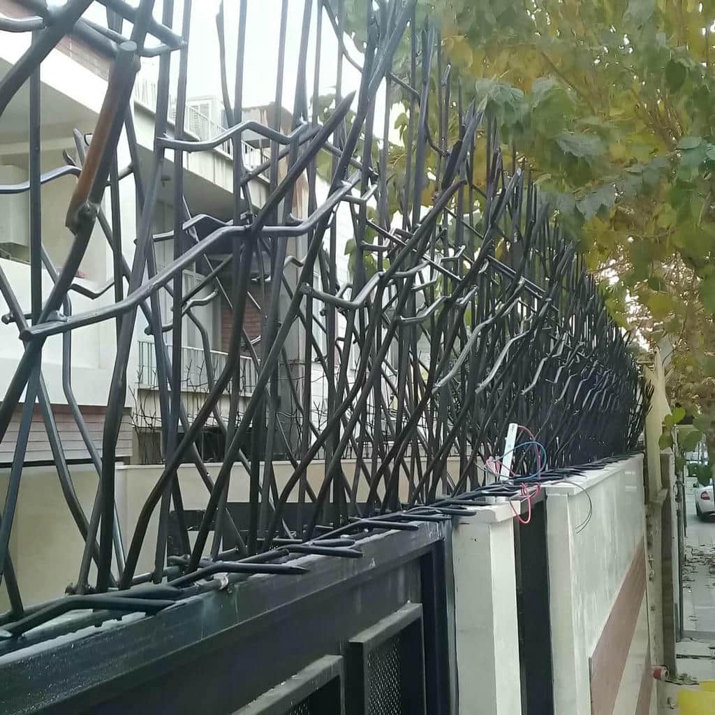 حفاظ شاخ گوزنی میلگرد خمکاری برای دیوار کوتاه