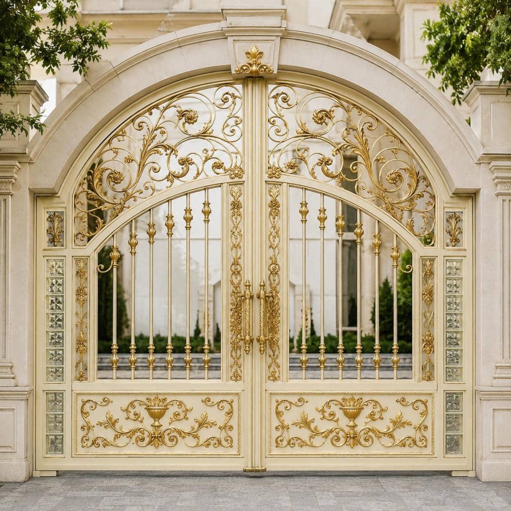درب ویلایی مینیمال خطی برای سفارش محوطه ویلا