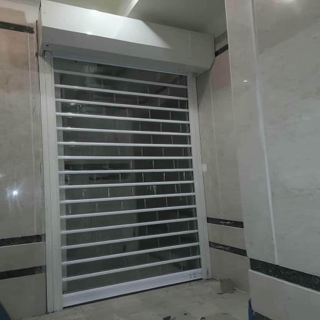 اجرای کرکره برقی پنجره امنیتی برای قاب بیرونی