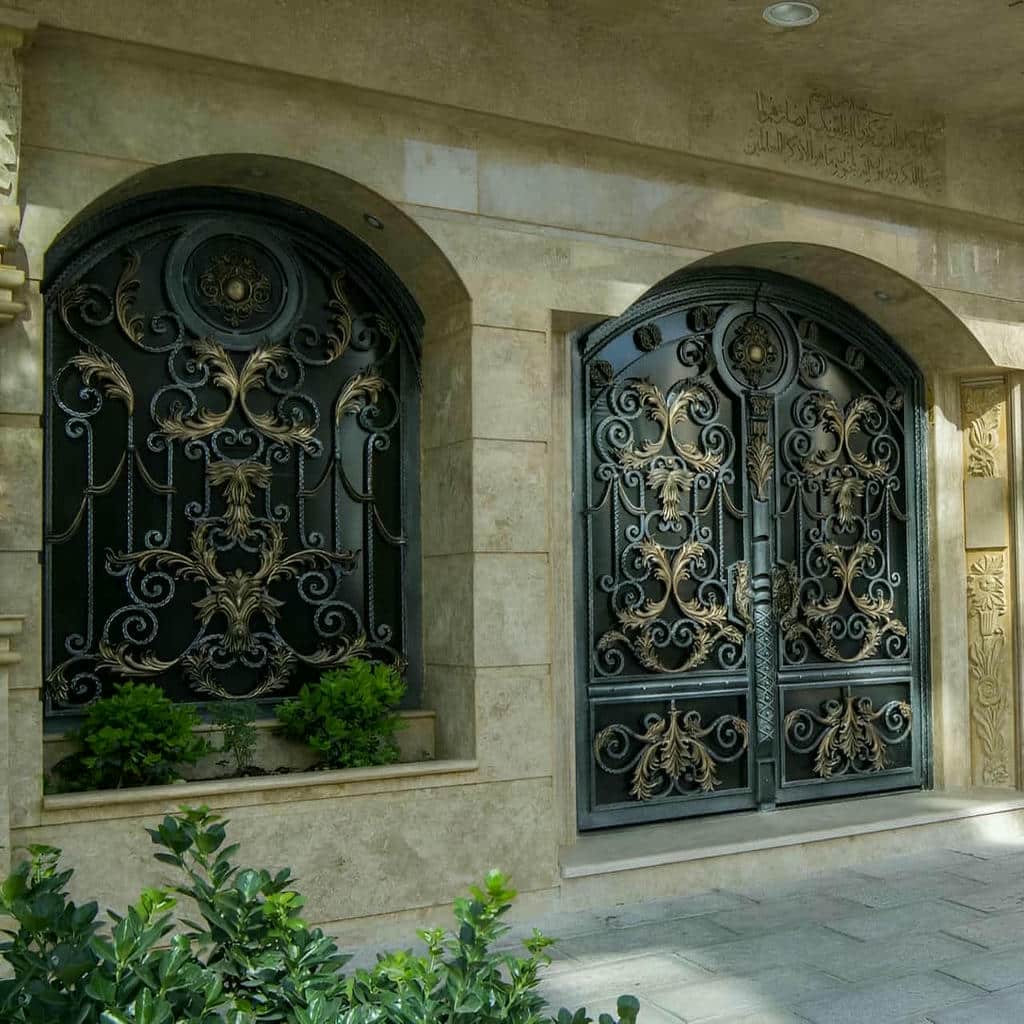 7 طرح درب فلزی دو لنگه پارکینگ