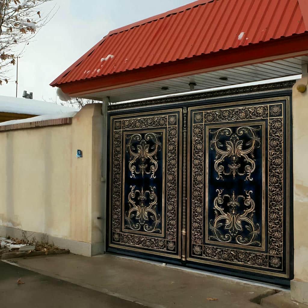 درب پارکینگ عریض ماشین رو ریلی مناسب سفارش سفارشی