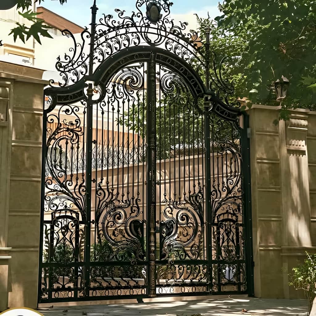 درب پارکینگ آهنی ریلی برای تولید سفارشی پارکینگ