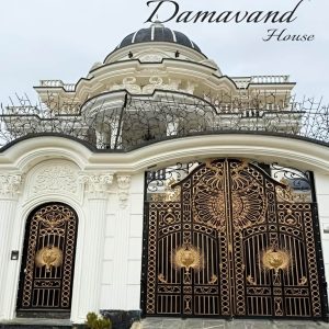10 طرح درب ویلا مدرن نمای سنگی