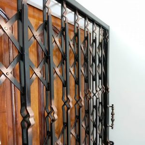 6 طرح درب آکاردئونی سه گل تسمه