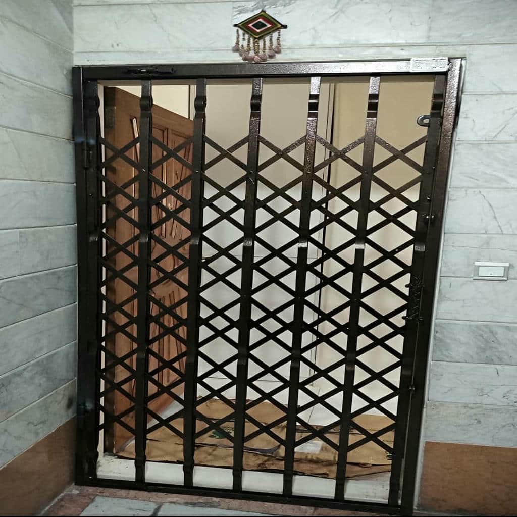 حفاظ آکاردئونی آپارتمان با پوشش رنگ با دوام
