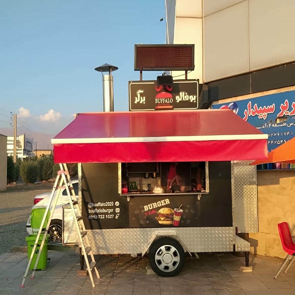 سایبان بازویی مغازه مدرن