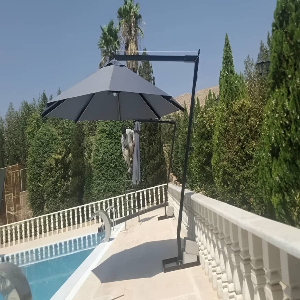 سایبان مغازه برقی نمای پروژه نوساز