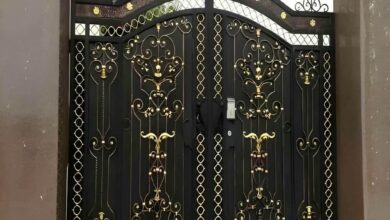 درب مجتمع فلزی ورودی ساختمان