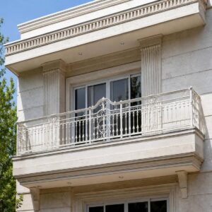 حفاظ بالکن فلزی برای نمای ویلایی