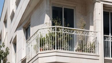 حفاظ راه پله فلزی ساختمان مسکونی