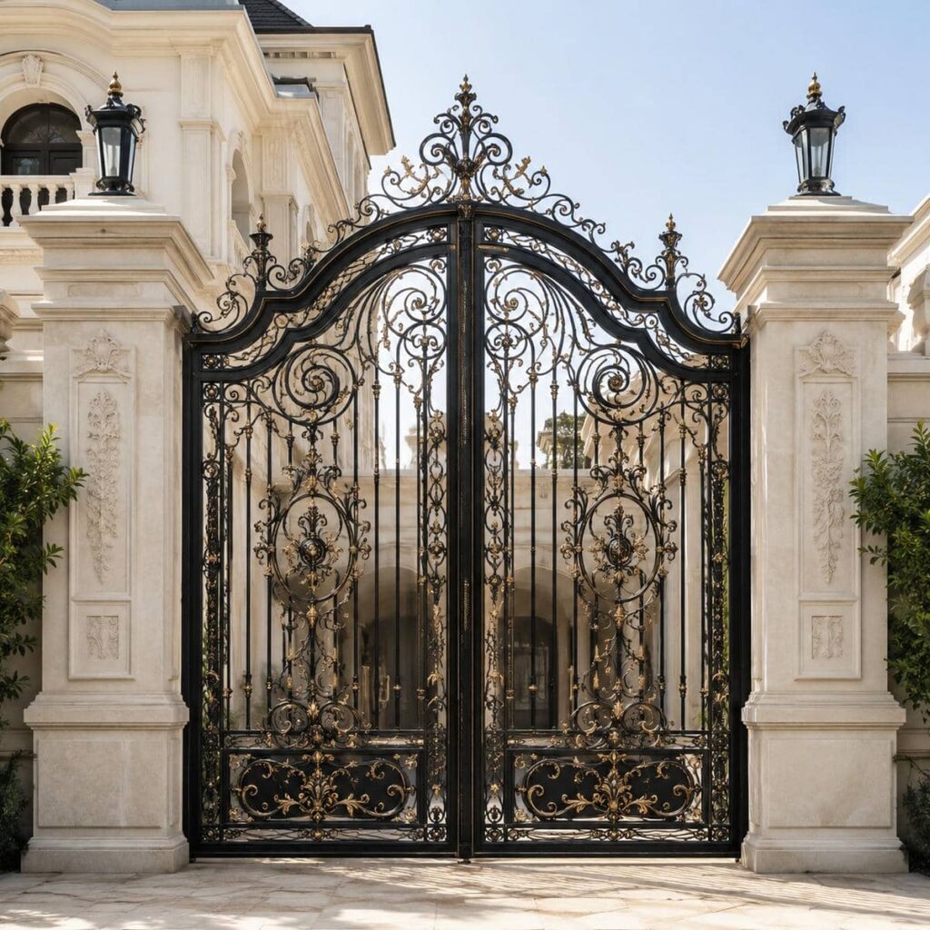 درب حیاط سفارشی ساری طراحی اختصاصی