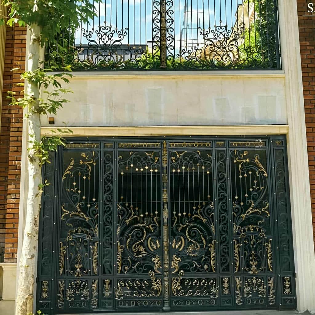 درب حیاط فلزی مدرن استان قزوین