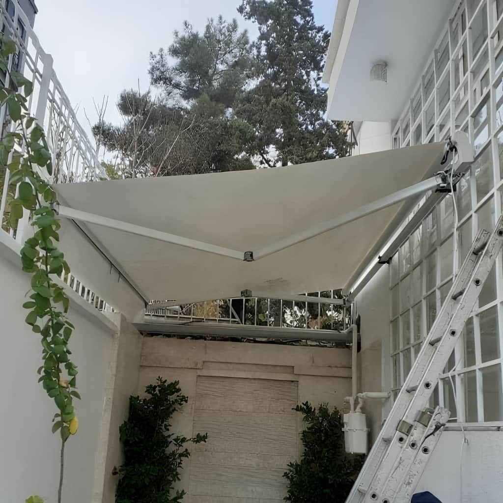 سایبان برقی استان تهران نمای ساختمان