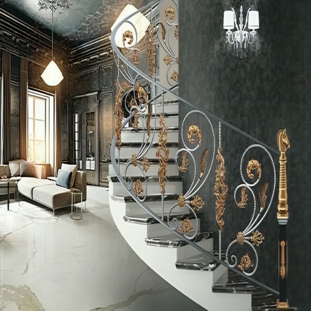 مدل نرده پله سفارشی یاسوج
