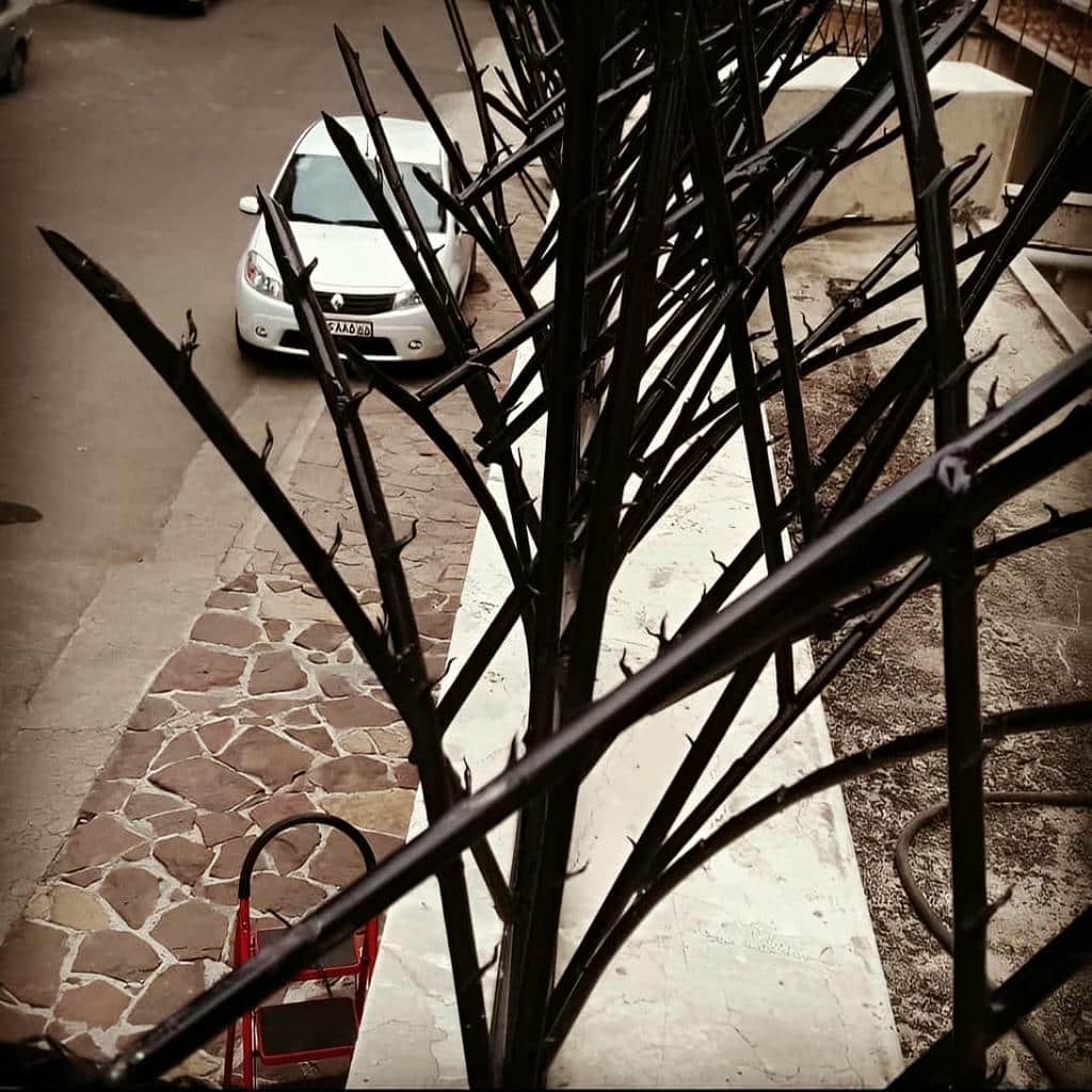 نرده حفاظ دیوار با پوشش مقاوم