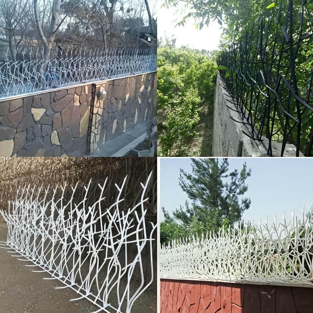 نرده حفاظ دیوار تهران با رنگ کوره ای