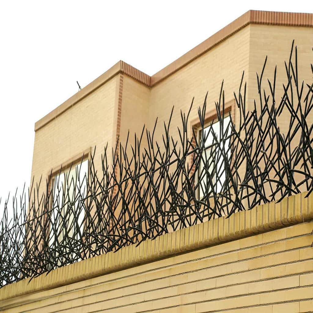 نرده حفاظ دیوار زاهدان پوشش رنگی