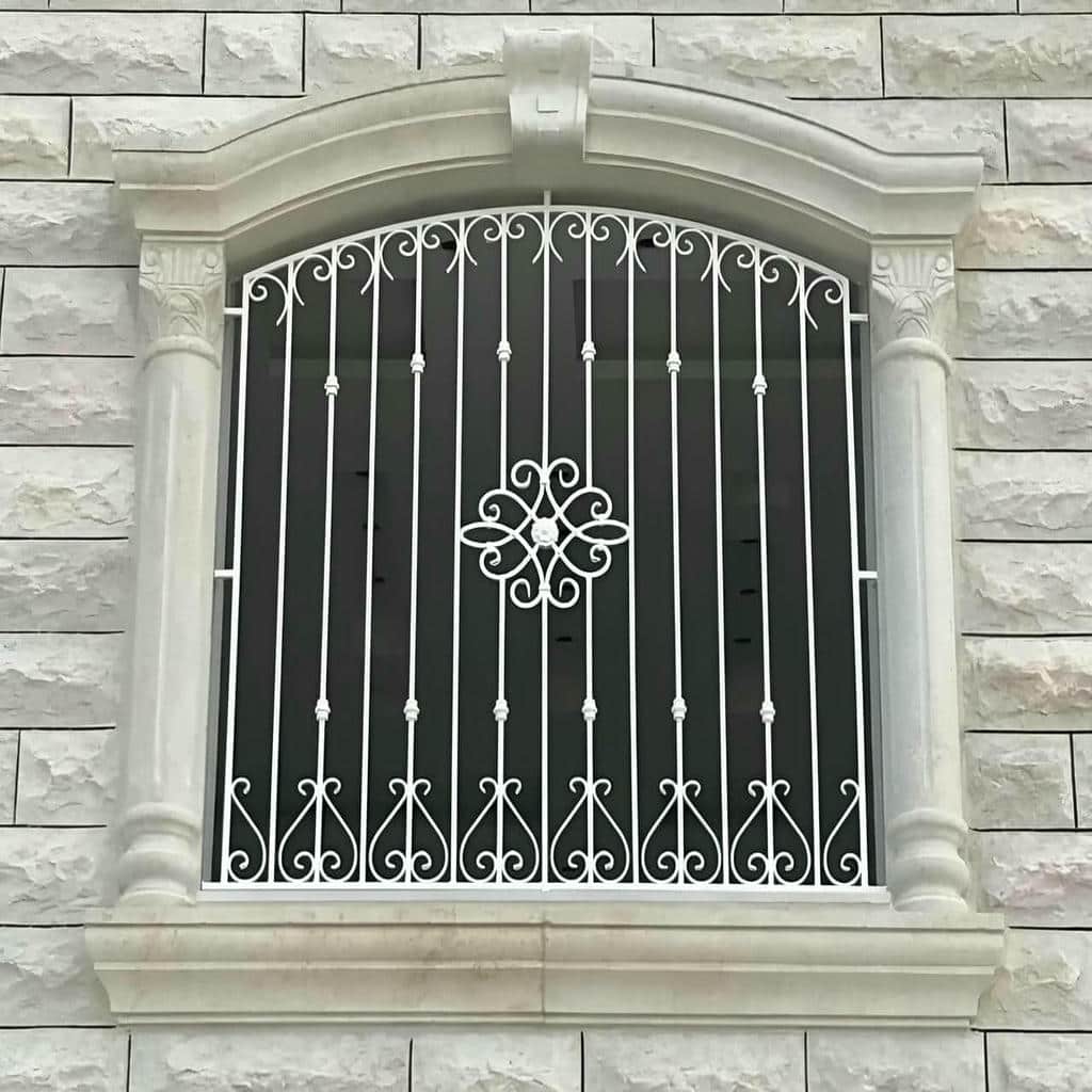 نرده پنجره فلزی سفید استان اردبیل