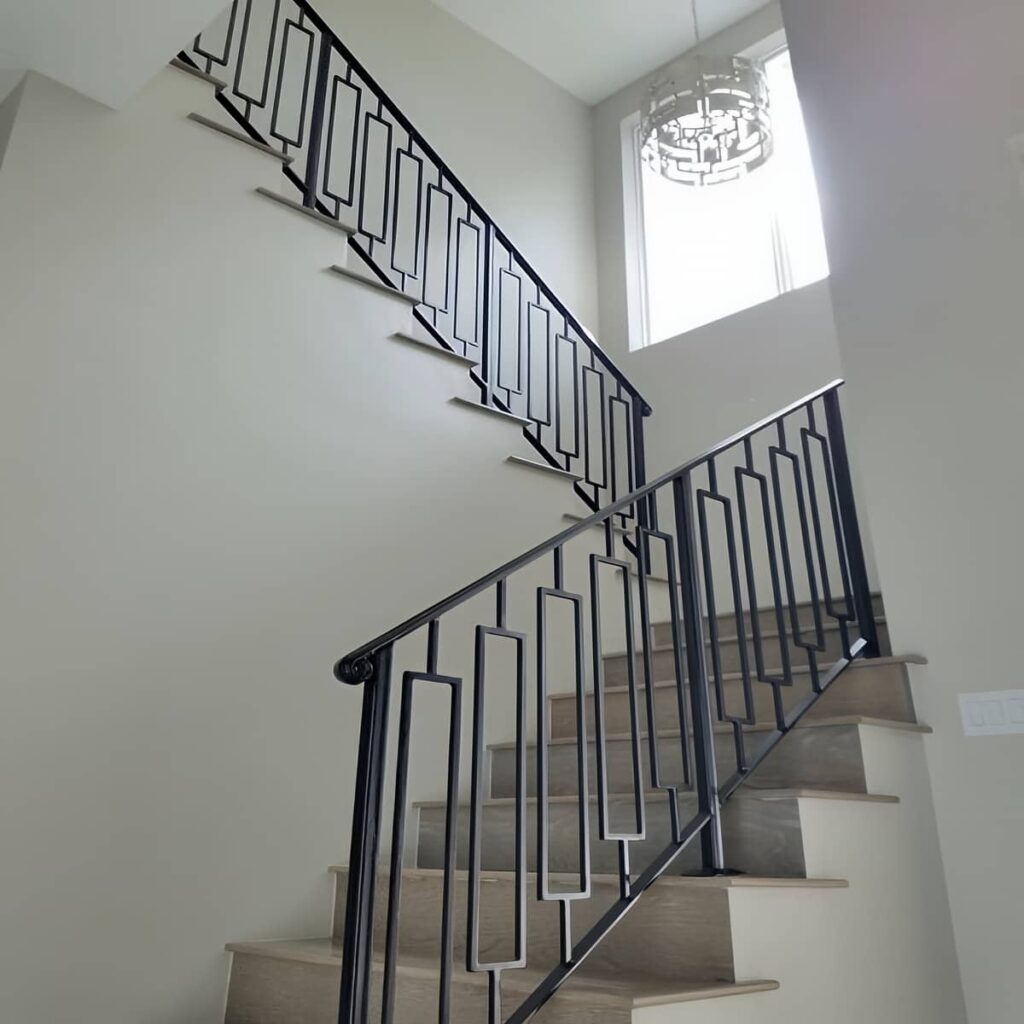 هندریل پله با طراحی ساده