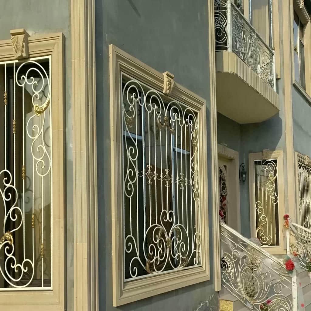 گارد پنجره آهنی با طرح ساده