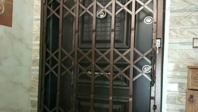 حفاظ درب آکاردئونی فلزی استان گیلان