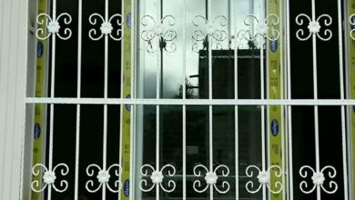 حفاظ پنجره آهنی یاسوج با طرح ساده