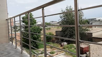 نرده بالکن فلزی مدرن اردبیل